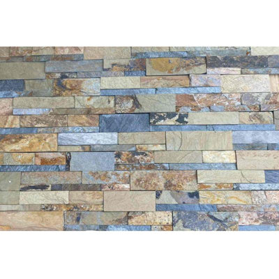 Rustic Stacked Stone Panel