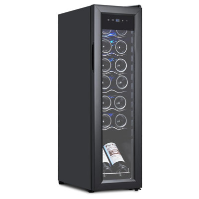 Freestanding Wine & Beverage Cooler Refrigerator With 40-66℉ Digital Temperature Control Thermoelectric
