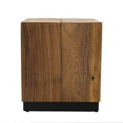Carlton Solid Wood Block End Table