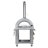 32 in. Outdoor Wood Fired Pizza Oven in Stainless-Steel (KM-OKS-WFPO)