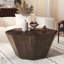 Table basse octogonale en bois d'hévéa-930924256