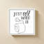 «Bathroom Puns V» par Becky Thorns - Impression sur toile-130879449