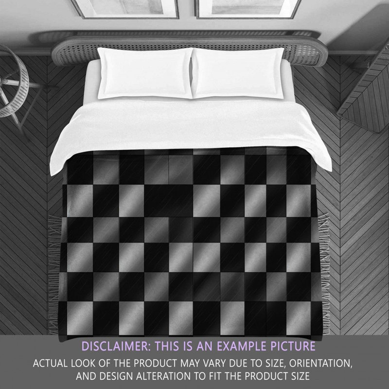 Polyester Checkered Comforter, Twin Comforter