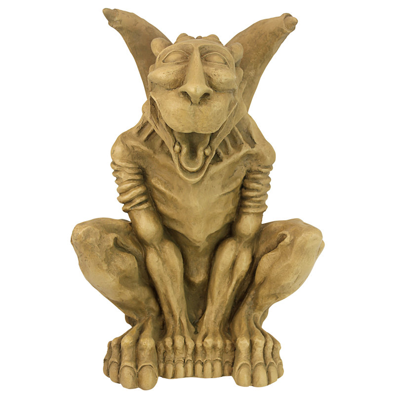 Statue gargouille rire leo