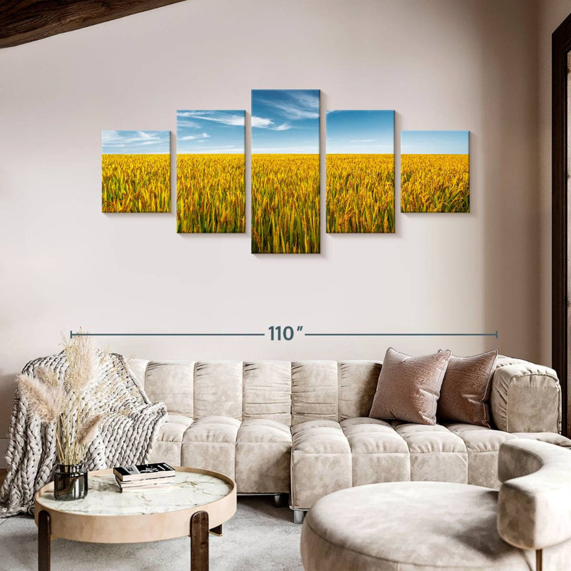 Suzhou Wheat Field, 42" H x 92" W