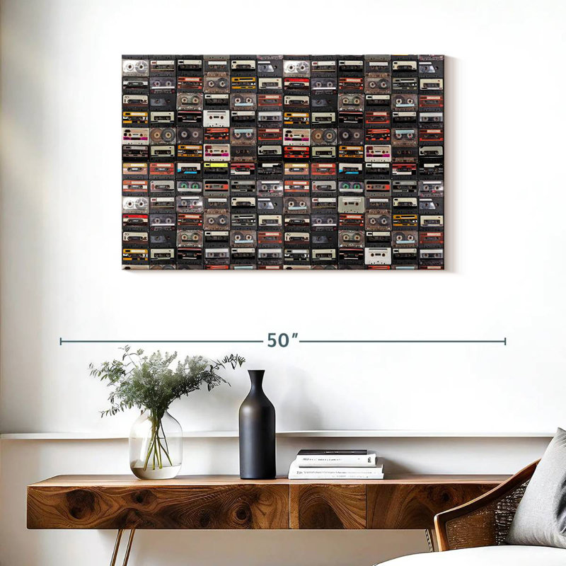 Abarca Audio Cassettes Collection, 24" H x 36" W