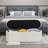 Matt Upholstered 45.5" Teddy Fabric Fluffy Faux Fur Flip Top Storage Bench-88231020