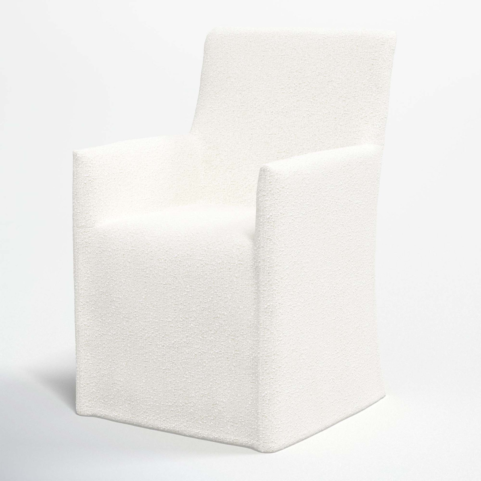 Ivanka Dining Chair, Classic Snow Boucle