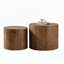 Ensemble de 2 tables basses rondes en bois Nesting-129021389