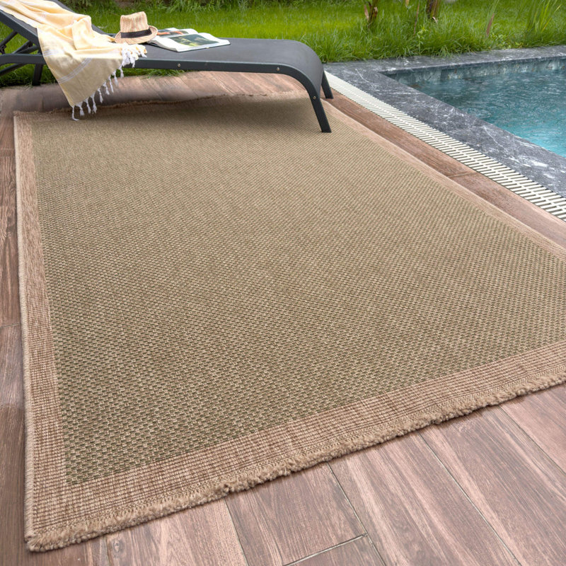 Nature Collection Chequered Area Rug, Rectangle 200 x 290 cm