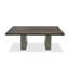 Table de salle à manger Cid Ari, plateau rectangulaire, gris