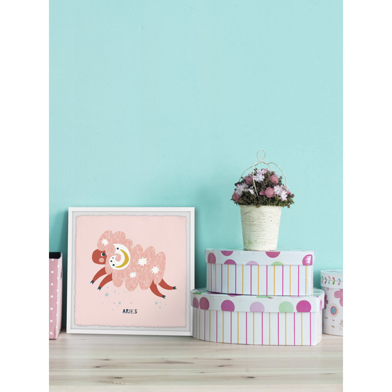 Aries - Single Picture Frame Print, 30cm H x 30cm W