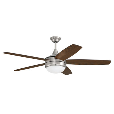 Ventilateur de plafond 52 po avec lumières DEL et contrôle mural Craftmade Phaze II