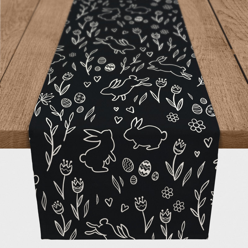 Brubacher Rectangle Easter Polyester Table Runner, 90" x 16"
