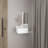 White 3 Shelf Mirror Console Table With Full Extension Drawer - Design, Elegant & Practical In Space Saving, Design-1043469423