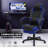 Portable Modern Computer Desk With Host Rack And Ergonomic Reclining PC Computer Seat For Study Room-809780182