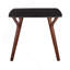 Table de salle à manger en bois de noyer et marbre texturé noir-647030110