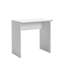 Bureau d'étude blanc moderne | 100% panneau de particules enduit de mélamine, épaisseur: 0,6 pouce | Conception élégante pour les bureaux à domicile et les espaces d'étude, poste de travail durable et élégant-2101901268