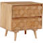 Alice 2 - Drawer Solid Wood Nightstand