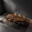 Industrial Style Rectangular Solid Wood Dining Table-1123309555