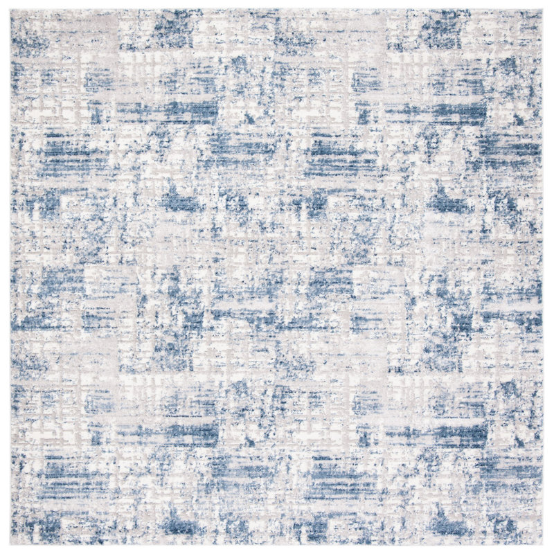 Grattan Machine Woven Abstract Area Rug, Square 3'