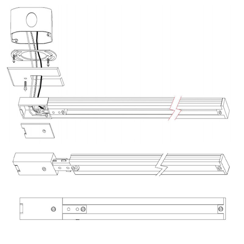 H System Live End Connector, Brushed Nickel