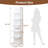 6-tier Solid Wood Bookcase - 50’’h Vertical Bookshelf, Modern Open Storage Book Shelf For Home Office, Heavy Duty Closed-back Bookcase, Free Standing Book Rack Organizers For Kids Room,nursery-1463246234