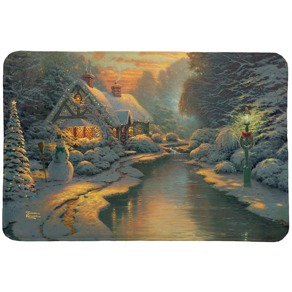 Thomas Kinkade Studios Thomas Kinkade Christmas Evening Memory Foam Rug ...