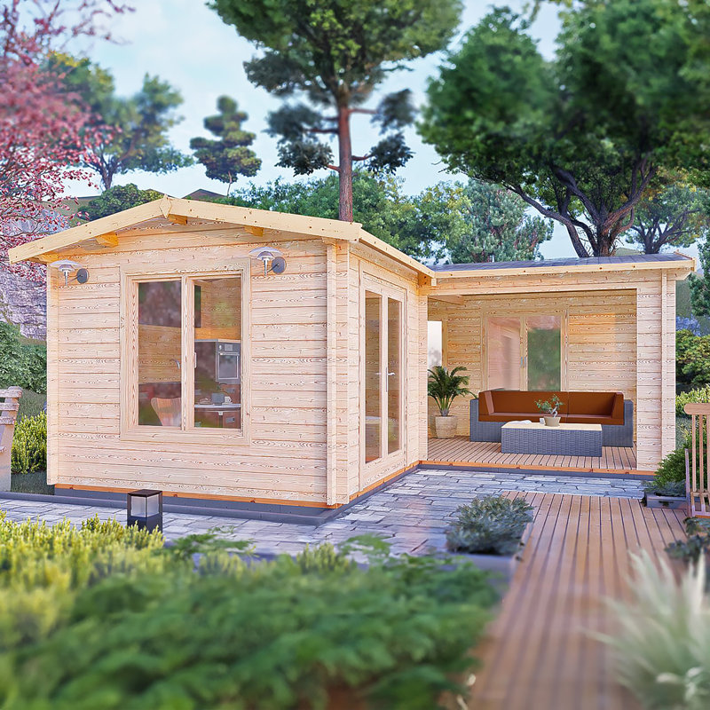 Suzy 44 mm 18 ft x 18 ft Log Cabin