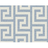 Lillian August Ink Luna Retreat Greek Key Embossed Vinyl Unpasted Wallpaper
