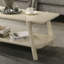 Table basse avec tablette en bois moderne de style moderne Mid-Century