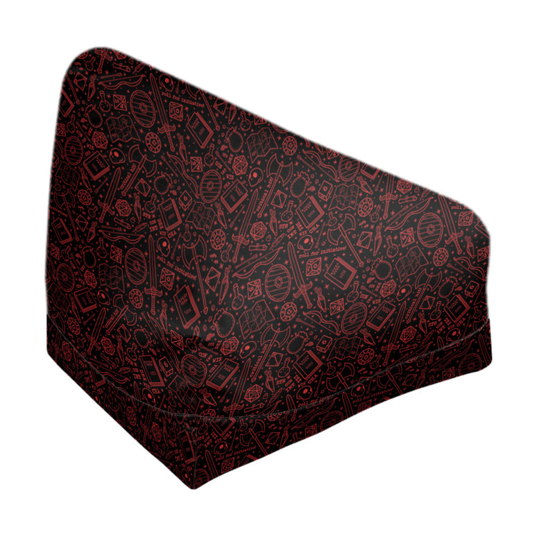 Sac de pois Leffel, Pas de bourre, Noir / rouge, H 120 po x L 2 po x P 60 po