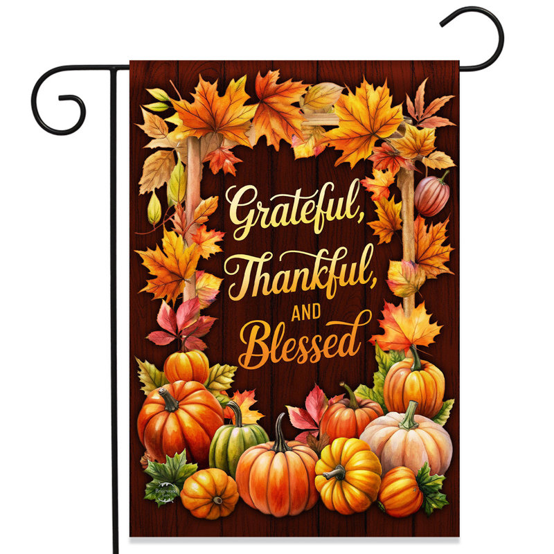 Drapeau de jardin «Thankful Blessings»