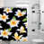 Motif floral noir