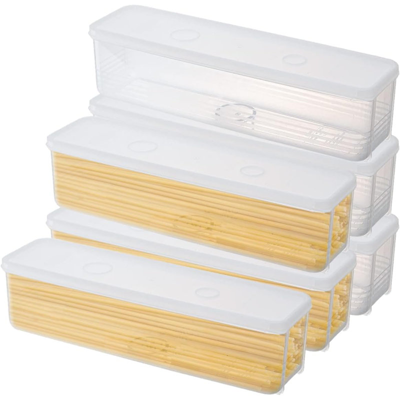 Paquet de 6 boîtes de rangement pour pâtes