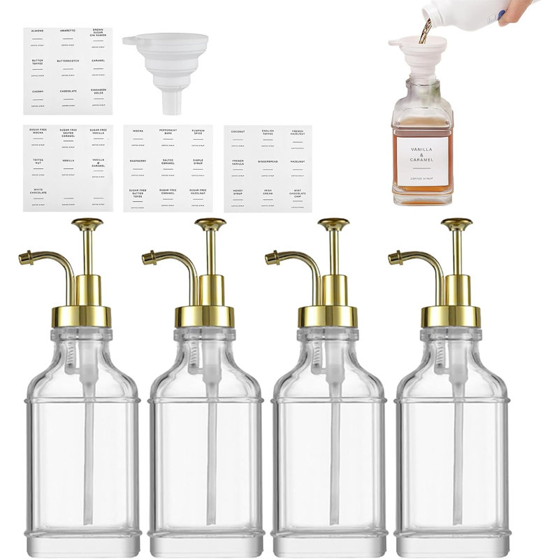 Distributeur de sirop de café 4 pièces