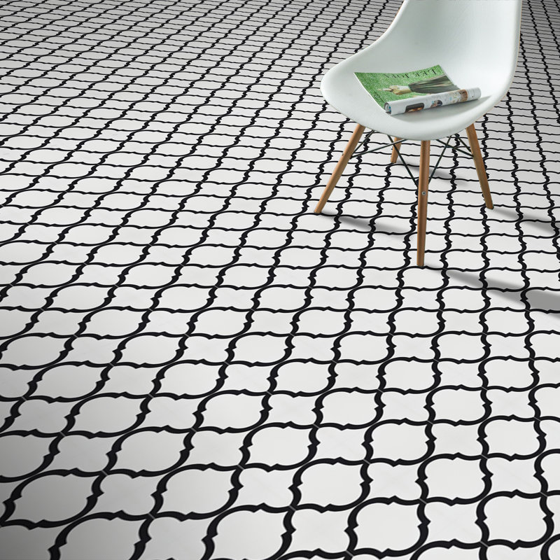 Carreau de plancher et de ciment à motif ciment 8 po x 8 po