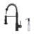 Blossom Commercial Kitchen Faucet – Solid Brass Pull-Down Spring Sink Faucet, Single Handle, 1 or 3 Hole Install for Farmhouse, RV & Utility Sinks-36553891-49185582