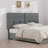 Upholstered Faux Leather Quuen Size Headboard,Sturdy Metal Legs,Tufted Upholstery Design
