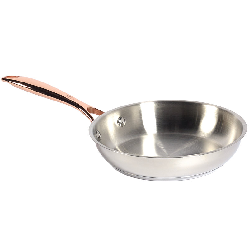 Celebrations 10-Piece Stainless Steel Cookware Set with Copper Accents