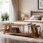 Solid Wood Storage Bench