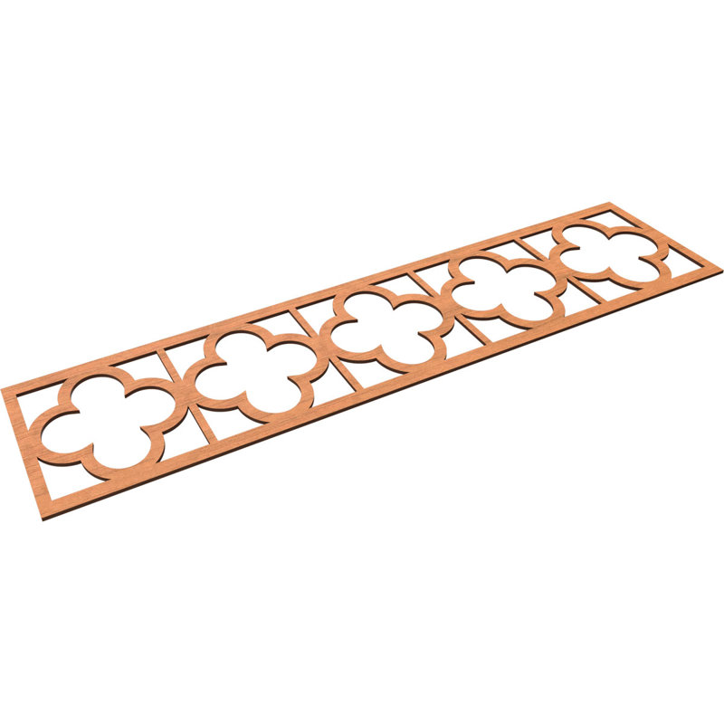 Moulure à panneau Woodall, Cerisier, H 12 po x l 47 po x P 0,25 po