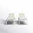 Pangea Home Dean Modern Outdoor Aluminum Chaise Lounges with Teak Frame Accents (Set of 2)