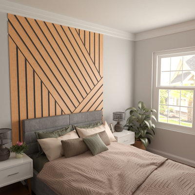 Adjustable Wood Slat Wall Panel Kit
