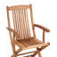 Set of 2 Garden Chairs with Cushions MAUI PREMIUM Acacia Wood-114623479