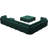 Wylodene U-Shaped Velvet Reversible Modular Sectional-1729195526