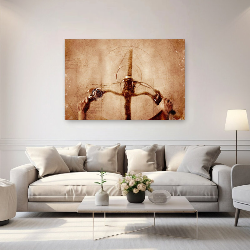 Art mural rétro, voyage à vélo rétro, 40" H x 60" W
