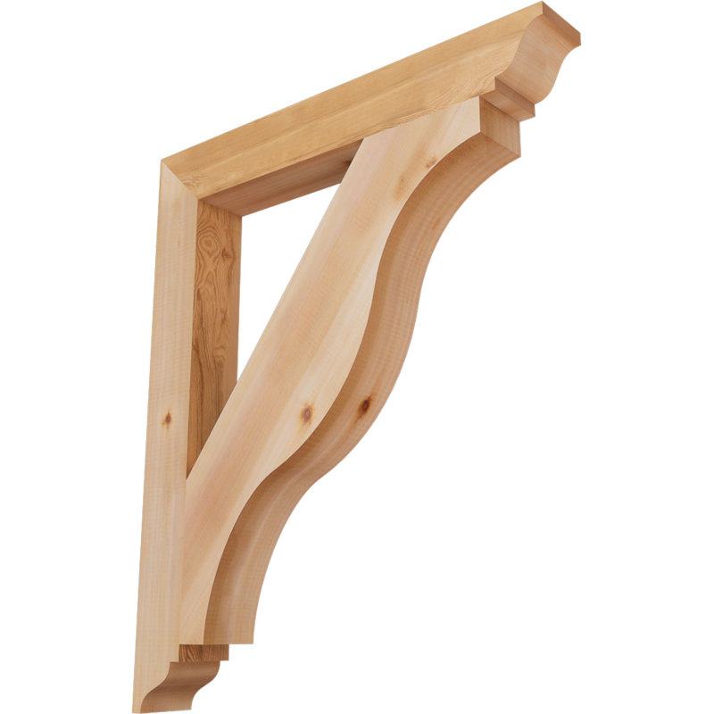 Support traditionnel Funston, Cèdre rouge de l'Ouest, Lisse, H 36 po x l 3,5 po x P 30 po