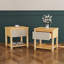Ensemble de base de lit en bois avec tables de chevet-360644210-360644223