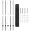 vidaXL Fence with Post Segment Outdoor Barrier Garden Terrace Divider Boundary-114618736-114618732